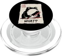 Grumpy Frog Funny "WHAT?" Creepy Frog Knife Anime Giapponese PopSockets PopGrip per MagSafe