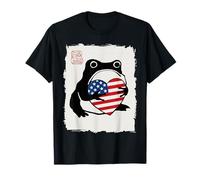 Grumpy Frog Japanese Men Women Kids 4th of July Maglietta