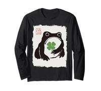 Grumpy Frog Japanese Men Women Kids St. Patrick's Day Maglia a Manica