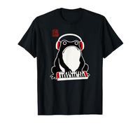 Grumpy Frog Lover - Divertente tastierista e Sintetizzatore per Pianoforte Sumi-e Maglietta