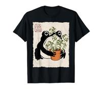 Grumpy Frog Monstera Adansonii Variegata Pianta d'appartamento Giapponese Maglietta con Stampa Grafica Economica