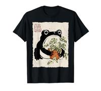 Grumpy Frog Monstera Adansonii Variegata Pianta d'appartamento Giapponese Maglietta con Stampa Grafica Economica