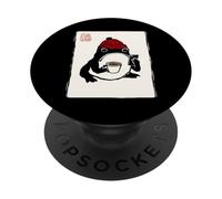 Grumpy Hipster Rana Giapponese Uomini Donne Bambini Divertente Giapponese PopSockets PopGrip Adesivo