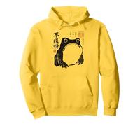 Grumpy Japanese Frog Funny Vintage Graphic Felpa con Cappuccio