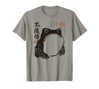Grumpy Japanese Frog Funny Vintage Graphic Maglietta