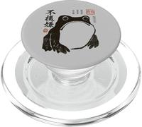 Grumpy Japanese Frog Funny Vintage Graphic PopSockets PopGrip per MagSafe