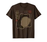 Grumpy Japanese Frog Funny Vintage Grunge Maglietta
