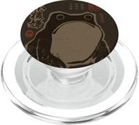 Grumpy Japanese Frog Funny Vintage Grunge PopSockets PopGrip per MagSafe