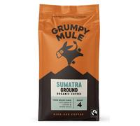 Grumpy Mule Sumatra Ground Coffee, 100% Arabica, caffè macinato, biologico, 200 g