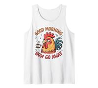 Grumpy Rooster Buongiorno Ora Vai Via Funny Coffee Canotta