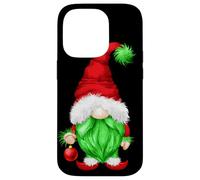 Grumpy Santa With Xmas Tree Ball Funny Anti Christmas Gnome Custodia per iPhone 14 Pro
