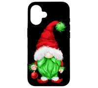 Grumpy Santa With Xmas Tree Ball Funny Anti Christmas Gnome Custodia per iPhone 16