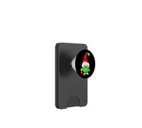 Grumpy Santa With Xmas Tree Ball Funny Anti Christmas Gnome PopSockets PopWallet per MagSafe