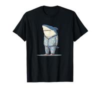 Grumpy Shark Look per Gli Amanti del Pigiama e degli Indumenti da Notte Maglietta