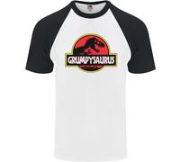 Grumpysaurus Divertente Grumpy Old Git Uomo Maglietta Baseball S/S
