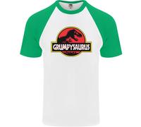 Grumpysaurus Divertente Grumpy Old Git Uomo Maglietta Baseball S/S