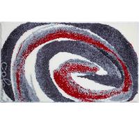 Grund Colani 42 Tappetino Morbido da Bagno, Poliacrilico Supersoft, Multicolore (Rosso Grigio), 70 x 120 cm