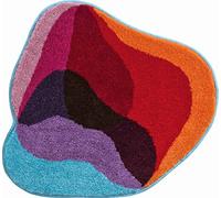 Grund Karim 21 Tappeto per Il Bagno, Poliacrilico Supersoft, Rosso Blu, 60x60 cm