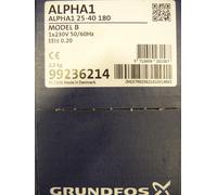 Grundfos Alpha1 25 - 40 pompa di riscaldamento 180 mm circolatore 230 Volt NU...