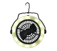 Grundig 2in1 LED Campeggio Lampada E Ventilator Battriebetrieben Ventilatore