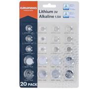 Grundig 85572, Batterie a bottone, Confezione da 20