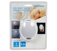 Grundig 871125241338, LED - Luce notturna con sensore, Plastica, Bianco, 8 x 7.7 x 10 cm