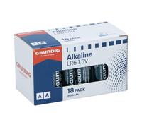 Grundig Batterie AA 1,5V - Batterie Alcaline AA 18 Pezzi - per Orologi Telec