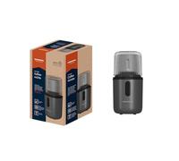 Grundig CM 7460 Macinacaffè compatto, funzionamento manuale, 4 lame in acciaio inox, 180 W, tritacaffè e ciotola in acciaio inox, fino a 55 g di caffè appena macinato,