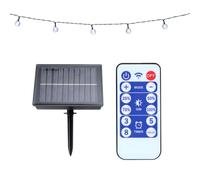 GRUNDIG Ghirlanda di luci a energia solare, 9,35 m, 50 LED, con telecomando
