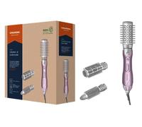 GRUNDIG HS 6220 - Stilo volumico e arricciacapelli, 1100 W, 3 spazzole termiche, rivestimento in ceramica con olio di loto rosa, protezione contro il surriscaldamento, adatto per tutte le lunghezze