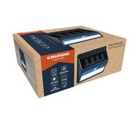 Grundig Lampada da parete, lampada solare per esterni, lampada da parete senza collegamento di alimentazione, lampada LED da esterno con sensore di movimento, portata 120°, portata 5 m, IP44