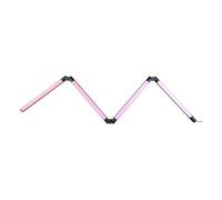Grundig Lampada da terra a LED, per soggiorno, con 24 modalità di illuminazione e sensore musicale, dimmerabile, con telecomando, lampada angolare per soggiorno, pieghevole, 137 cm, colore nero
