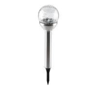 Grundig Lampade solari per esterni - Luci solari da giardino con cambio colore e bianco freddo - Illuminazione da giardino in acciaio inox con durata 6-8H e picchetto