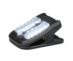 Grundig Lumiere Solaire Exterieur Clip - Lampada solare con sensore di movimento, lampada esterna a LED con luce bianca fredda e calda, durata della batteria 6-8 ore, colore: nero