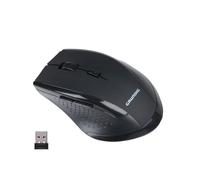 Grundig Mouse wireless 2,4 GHz - Mouse wireless con ricevitore USB e impostazioni 3 DPI - Plug & Play per laptop e computer - Funzionamento silenzioso - Nero