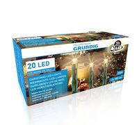 Grundig Natale della lampada 20 LED, Plastica, Verde, 10 x 5 x 6 cm