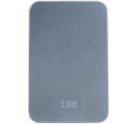Grundig Powerbank magnetico da 5000 mAh, con ricarica wireless da 15 W, caricatore con USB-C e display indicatore per smartphone e batteria, grigio, 10,5 x 6,9 x 1 cm