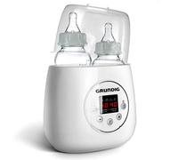Grundig Scaldabiberon 3 in 1 - Scaldacollo automatico per 2 bottiglie, scaldacollo con sterilizzatore da viaggio per biberon, scaldabiberon, scaldabibero