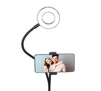 Grundig Selfie Ringlight Ringlight - Lampada Tiktok con morsetto da tavolo, collo flessibile, USB