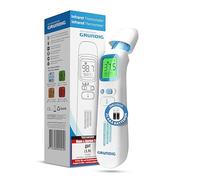 Grundig Termometro senza contatto, vincitore del test: febbre ad alta precisione su orecchio, fronte, adulti, bambini e bambini, con batterie, termometro, febbre, termometro per orecchio, termometro
