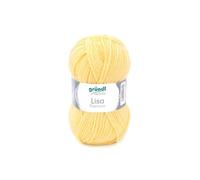 Grundl Lisa Premium Uni Filato, Acrylic, Pastello Giallo, 50 g, 133 unità