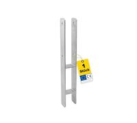 GRUNDLINE - Supporto per pali di ancoraggio H 7 x 7 - Ancoraggio per pali - Supporto per pali per cemento - Base di supporto - Supporto per travi - Supporto per pali - Connettori in legno - Ancoraggio