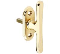 Grundmann 103194 - Maniglia per finestra Old Vienna 926 avvitata, 7 x 35 mm, ottone lucido, 1 pezzo, 103194