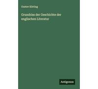 Grundriss der Geschichte der englischen Literatur