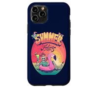 Grunge Summer Vibes Skeleton Flamingo Inflatable E Girl Custodia per iPhone 11 Pro