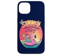 Grunge Summer Vibes Skeleton Flamingo Inflatable E Girl Custodia per iPhone 13