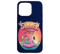 Grunge Summer Vibes Skeleton Flamingo Inflatable E Girl Custodia per iPhone 15 Pro Max