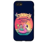 Grunge Summer Vibes Skeleton Flamingo Inflatable E Girl Custodia per iPhone SE (2020) / 7 / 8
