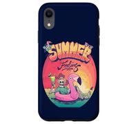 Grunge Summer Vibes Skeleton Flamingo Inflatable E Girl Custodia per iPhone XR