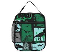 Grunge T-rex Inosaur Lunch Box per uomini e donne borse per il pranzo isolate borse frigo portatile tote per il lavoro picnic